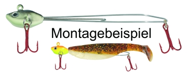 Volker Dapoz original Master Jig - schwarz-fluot - 8 g - 2 Stück